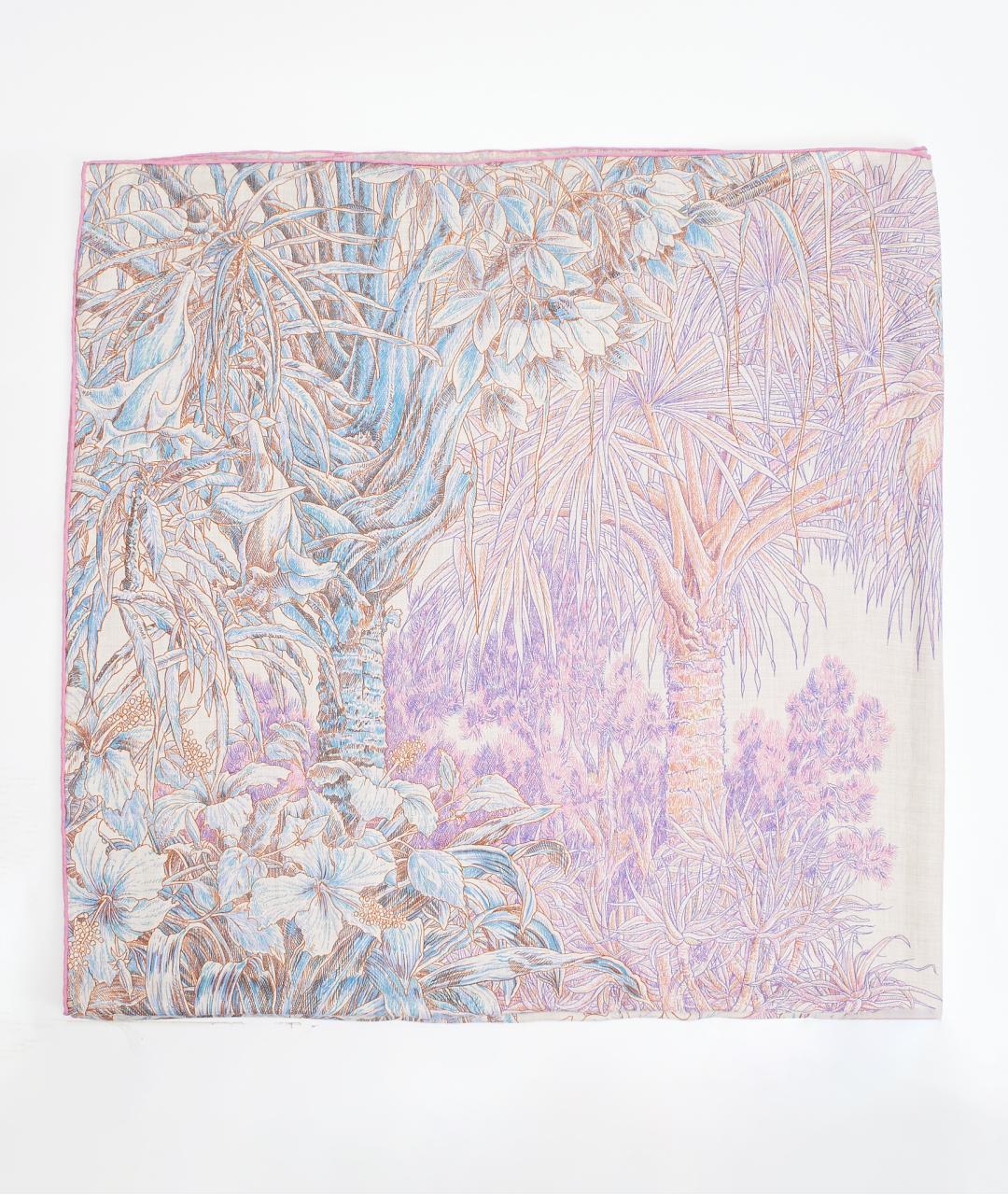 HERMES Розовый кашемировый платок, фото 6