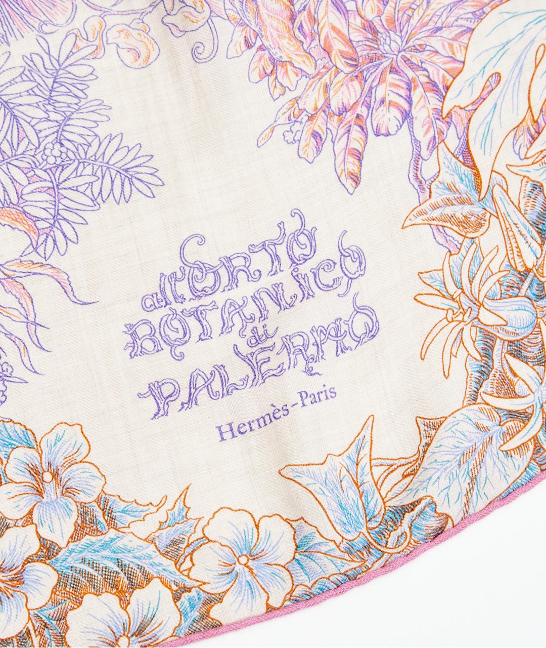 HERMES Розовый кашемировый платок, фото 2