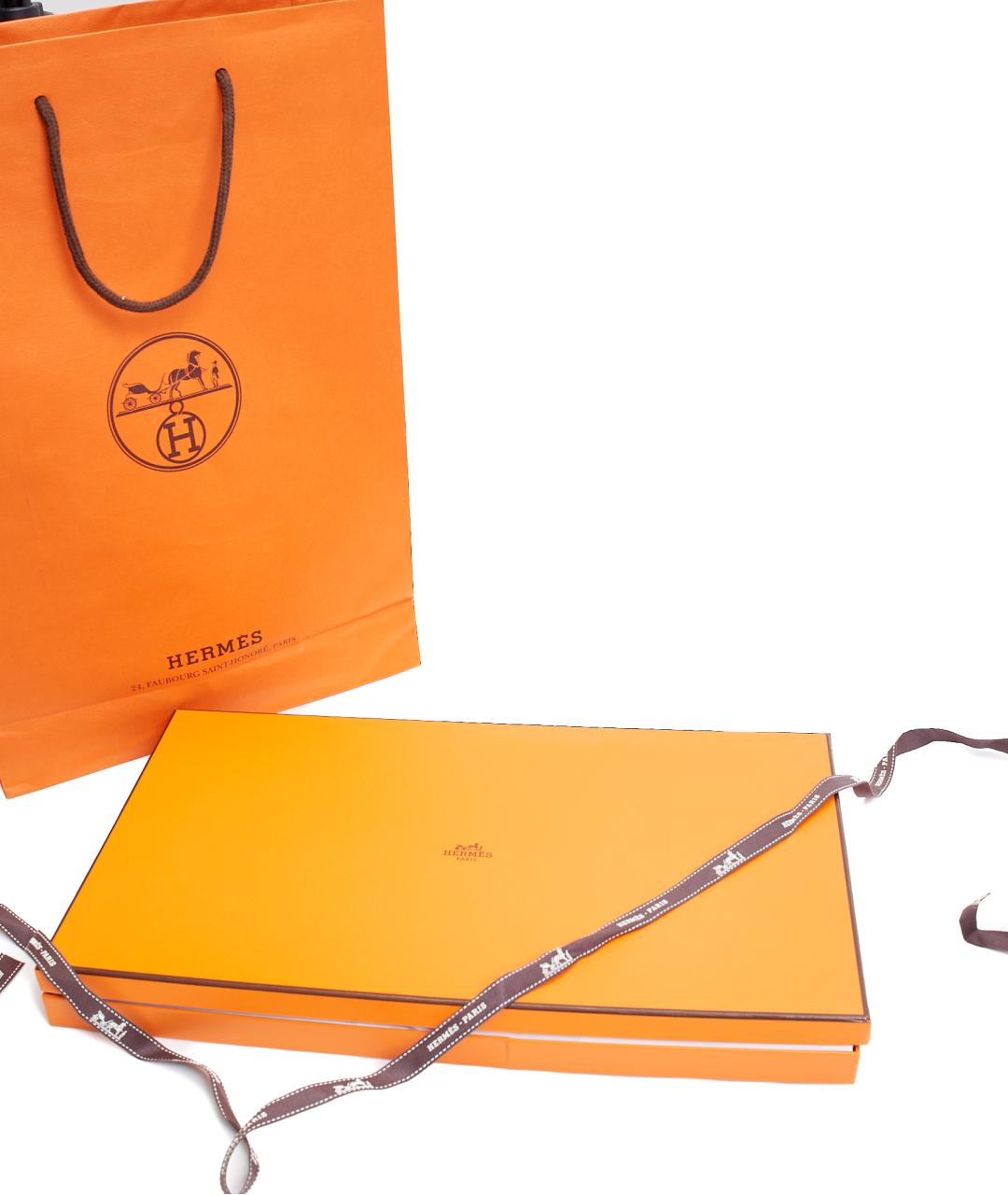 HERMES Розовый кашемировый платок, фото 5