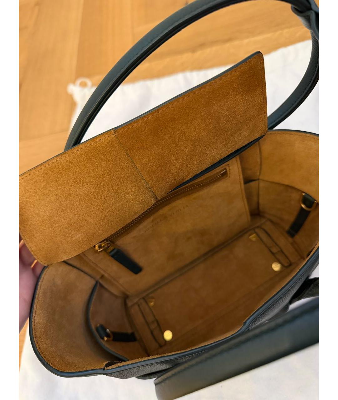 BOTTEGA VENETA Зеленая кожаная сумка через плечо, фото 4