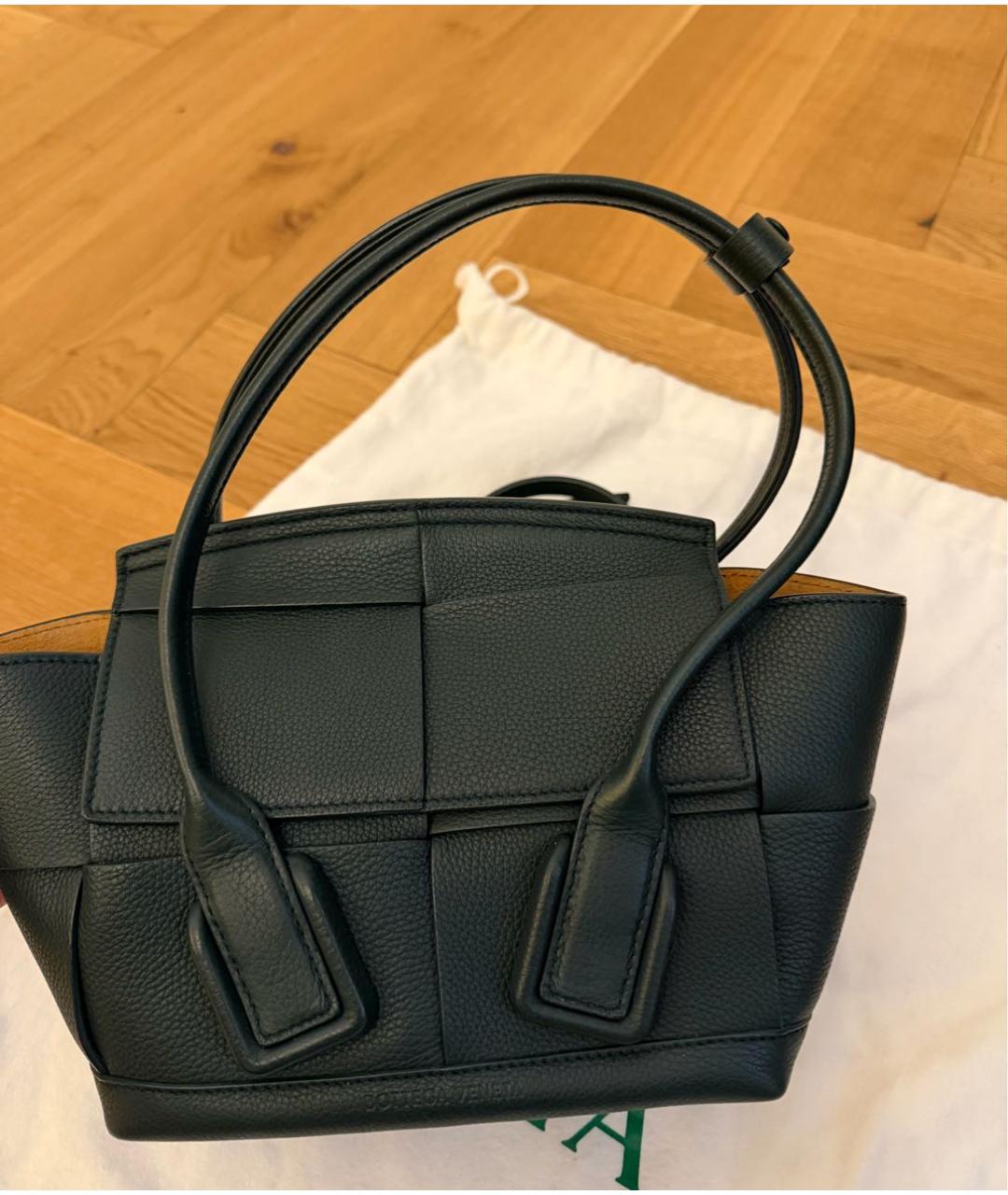 BOTTEGA VENETA Зеленая кожаная сумка через плечо, фото 2