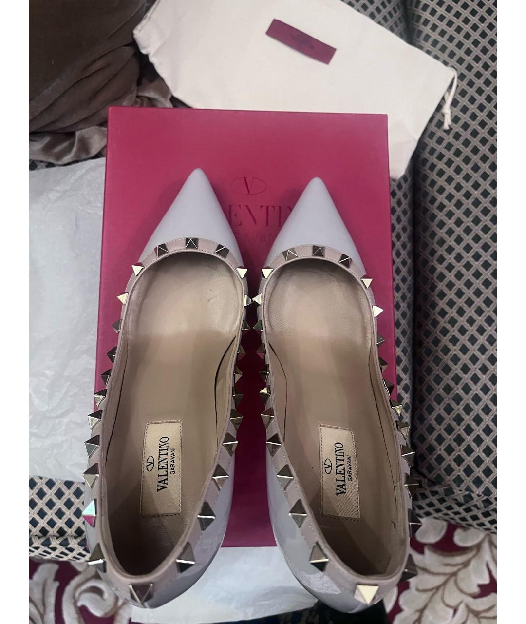 VALENTINO Голубые туфли из лакированной кожи, фото 3