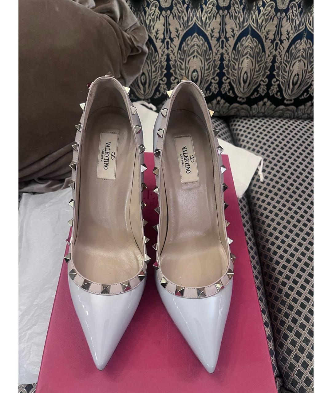 VALENTINO Голубые туфли из лакированной кожи, фото 2