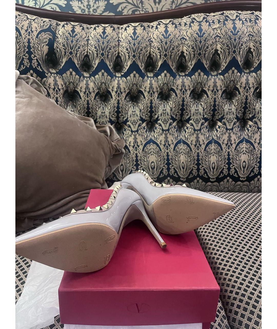 VALENTINO Голубые туфли из лакированной кожи, фото 4