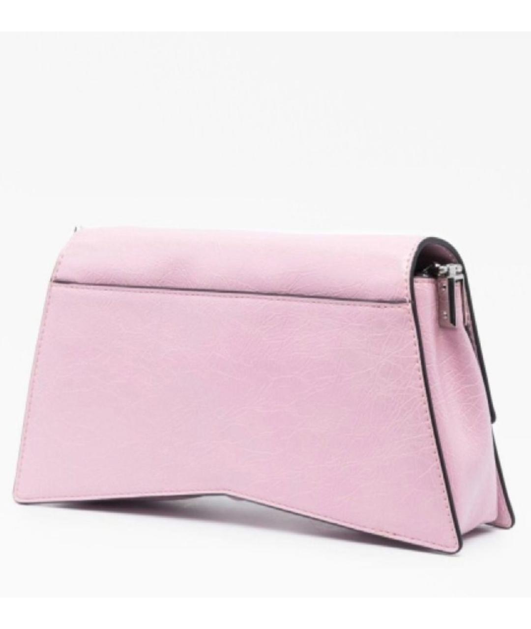 KARL LAGERFELD Розовая кожаная сумка через плечо, фото 2
