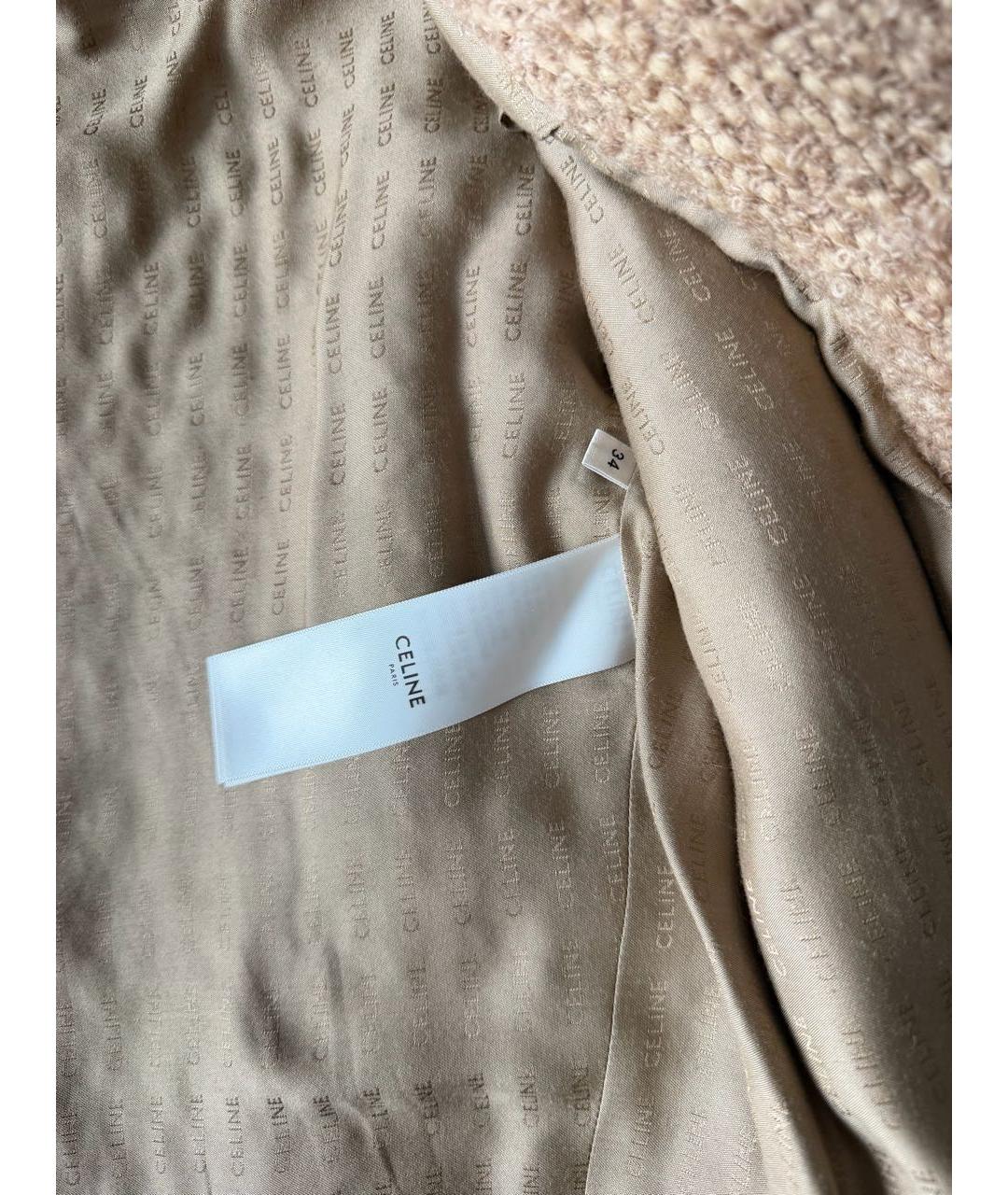 CELINE Коричневый шерстяной жакет/пиджак, фото 2