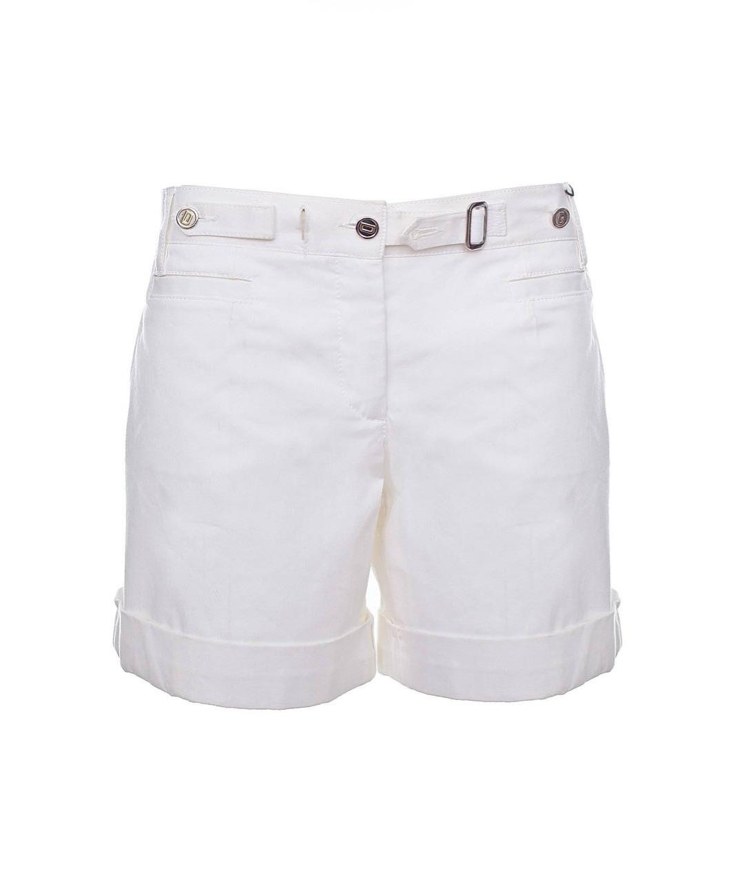 DOLCE&GABBANA Белые хлопко-эластановые шорты, фото 9