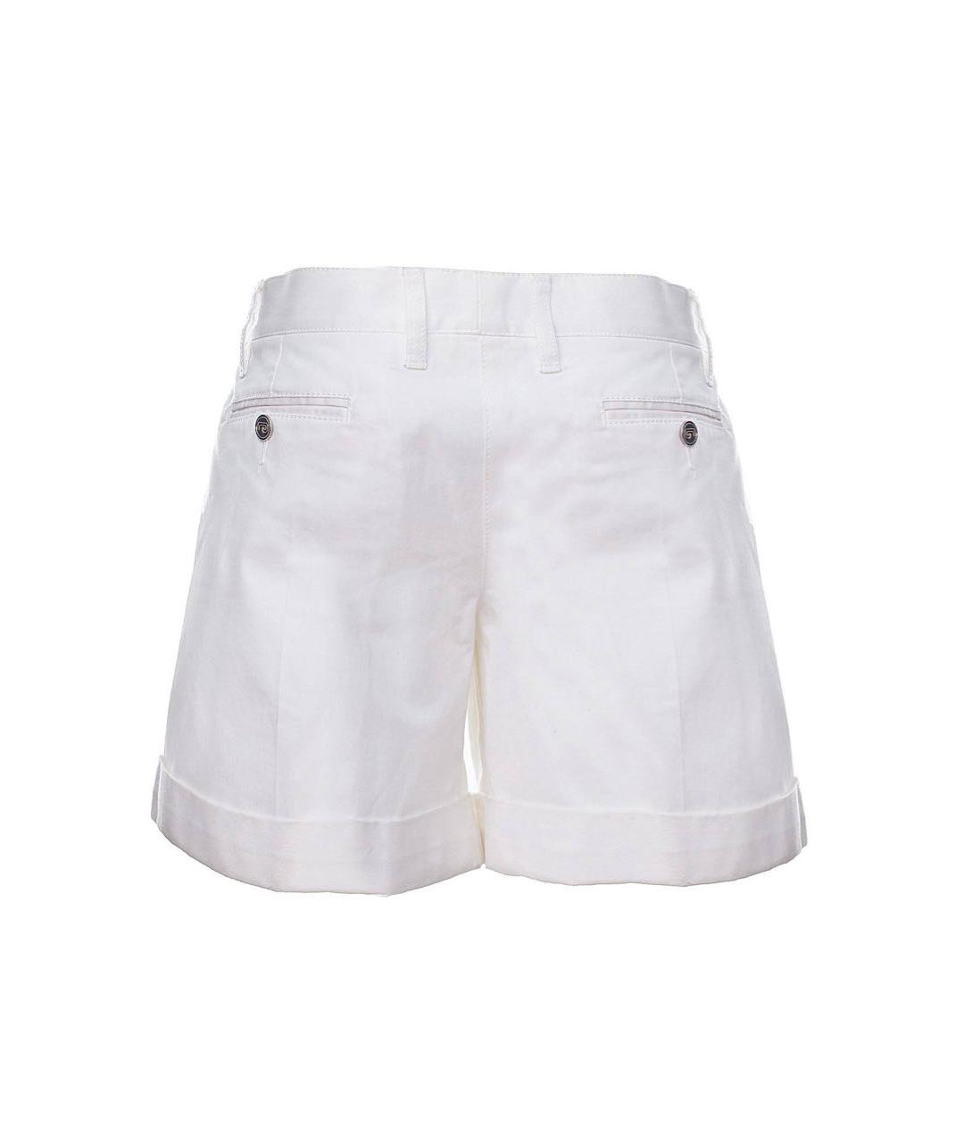 DOLCE&GABBANA Белые хлопко-эластановые шорты, фото 2