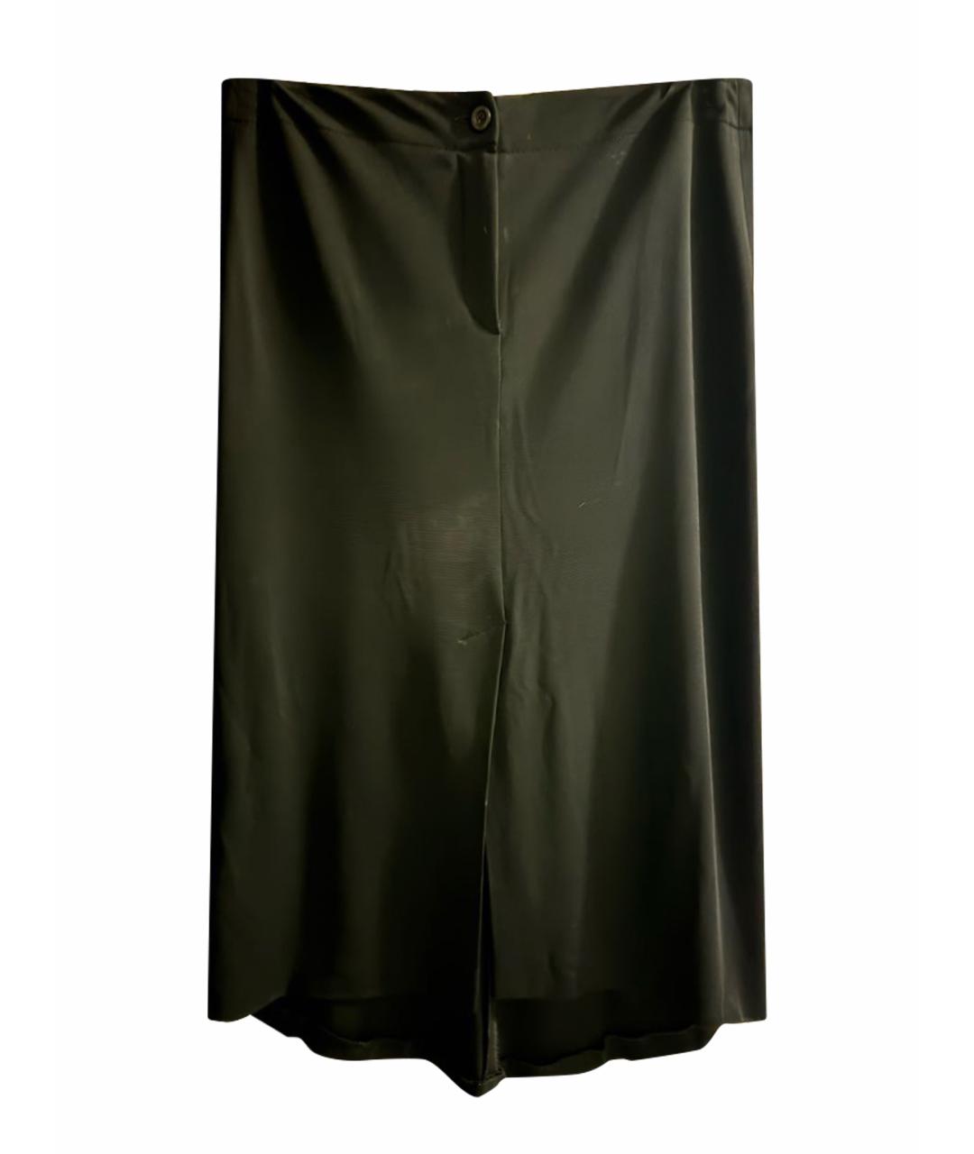 VALENTINO Черная вискозная юбка миди, фото 1