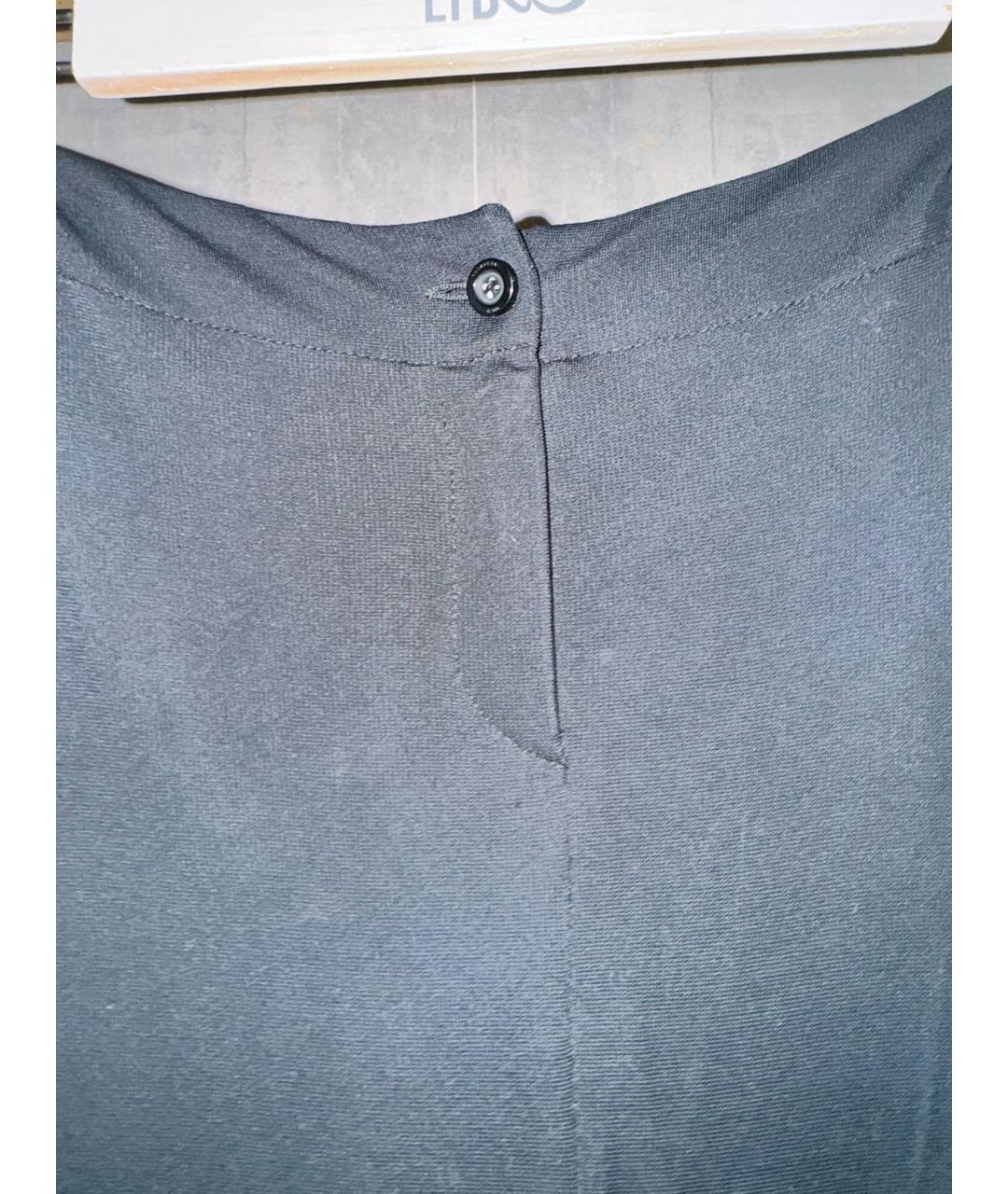 VALENTINO Черная вискозная юбка миди, фото 4