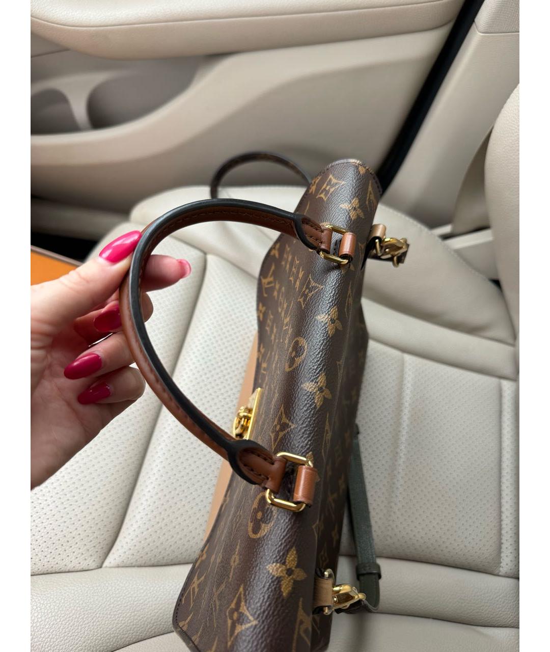 LOUIS VUITTON Коричневая сумка на плечо, фото 6