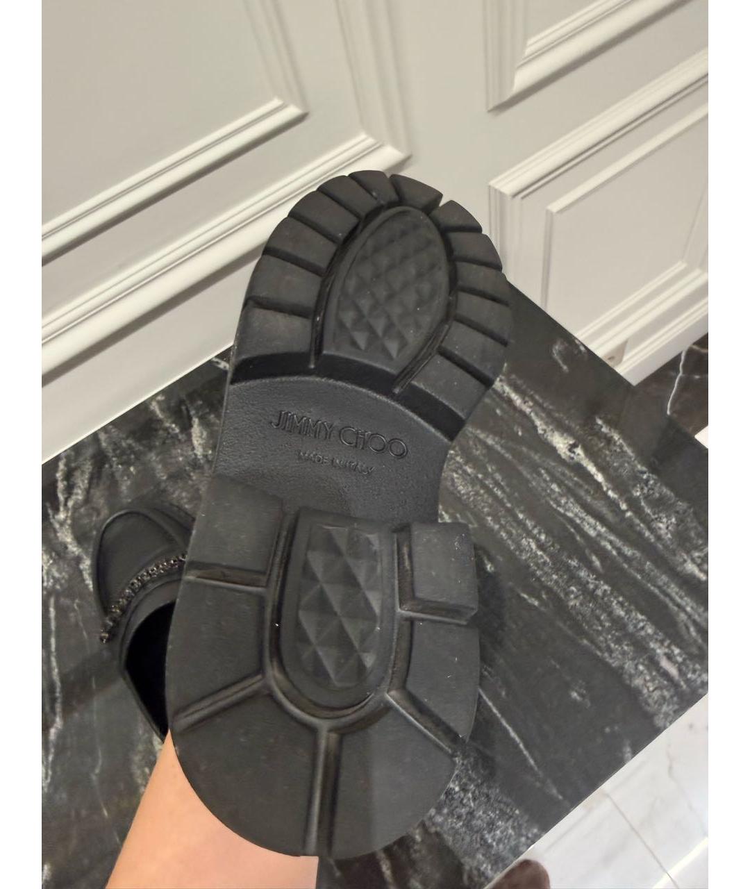 JIMMY CHOO Черные кожаные лоферы, фото 6