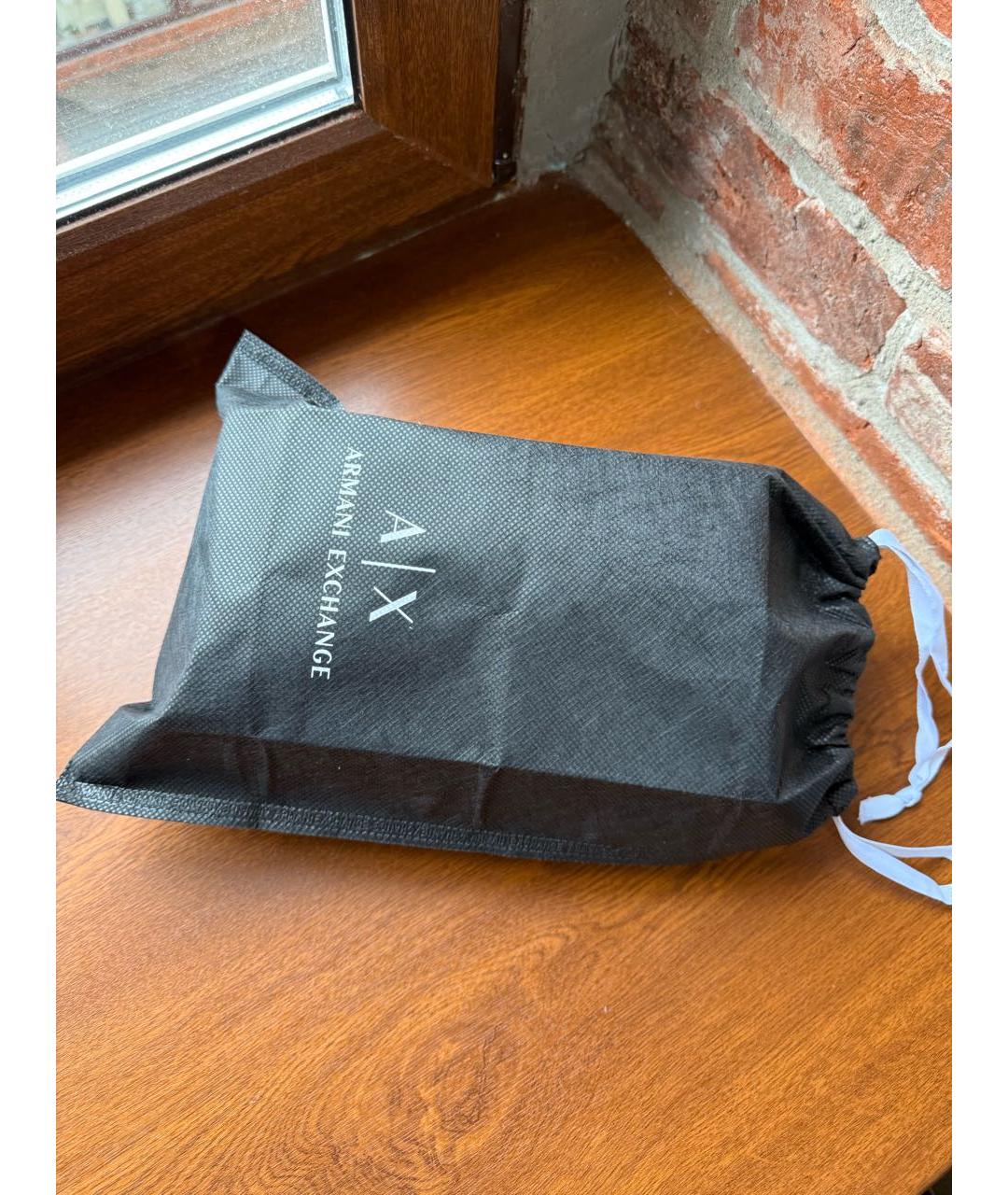 ARMANI EXCHANGE Темно-синяя поясная сумка из искусственной кожи, фото 7