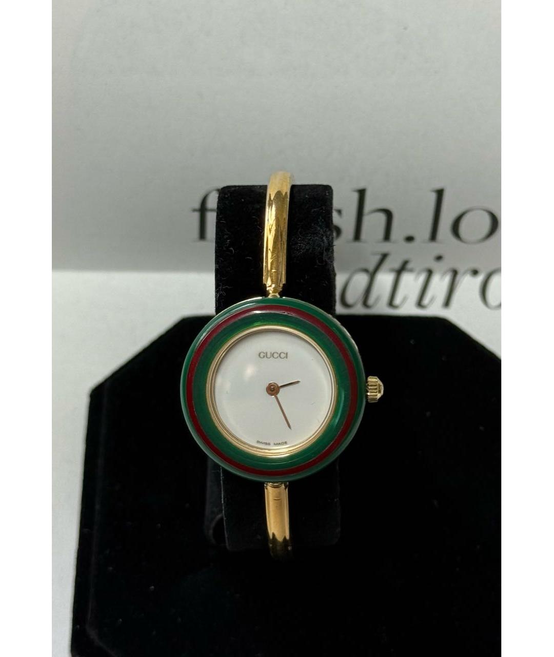 GUCCI Золотые позолоченные часы, фото 9