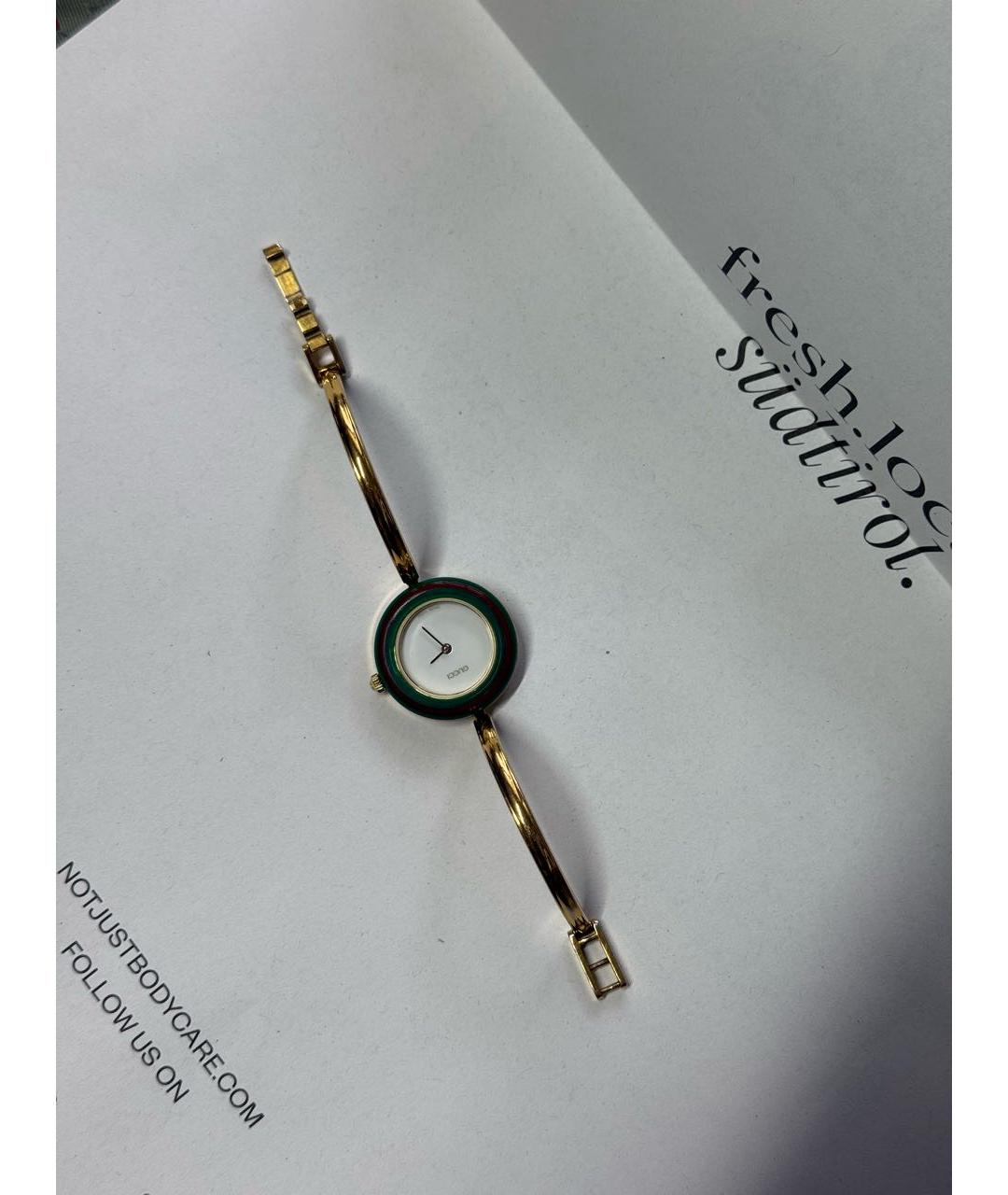 GUCCI Золотые позолоченные часы, фото 2