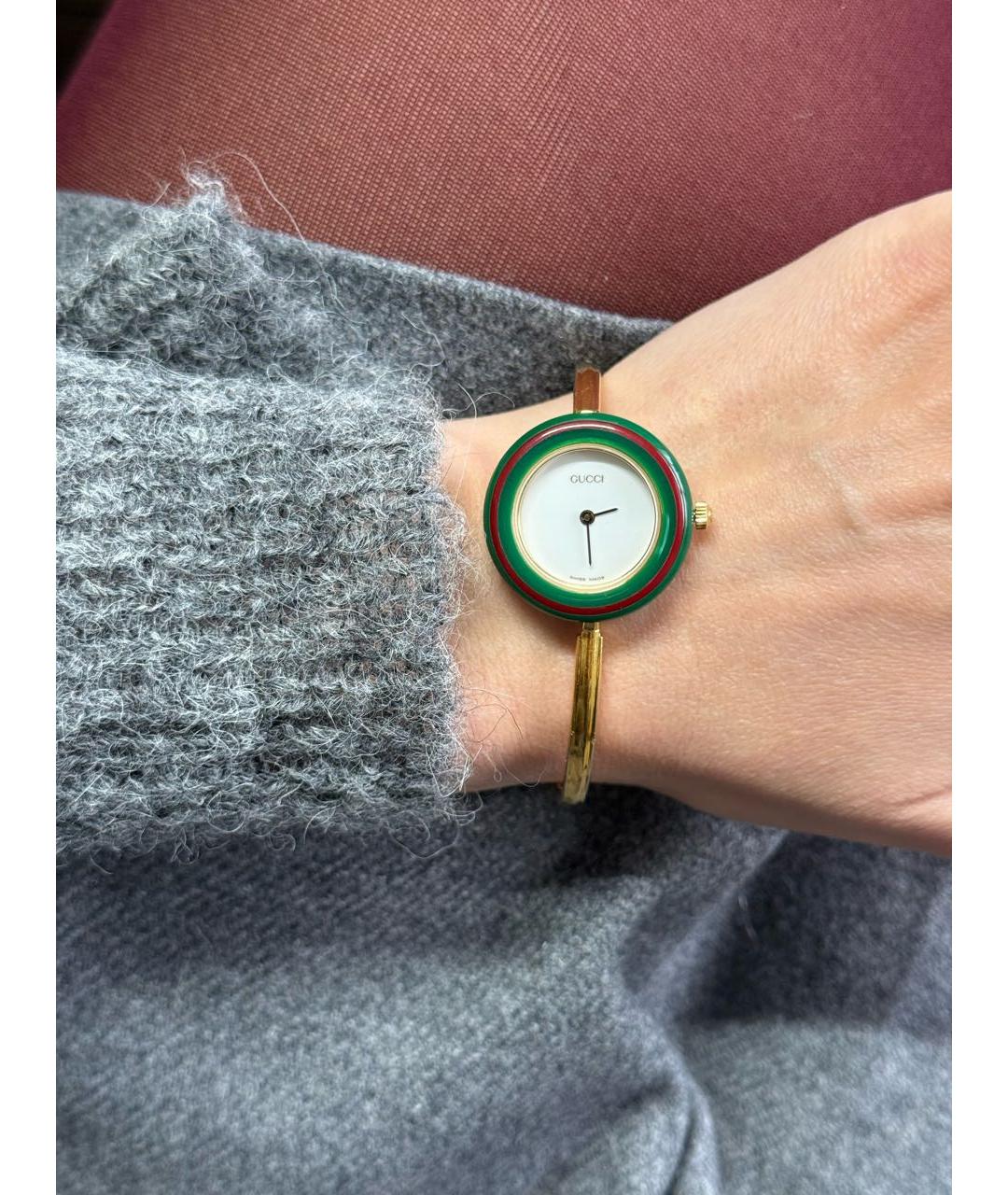 GUCCI Золотые позолоченные часы, фото 8