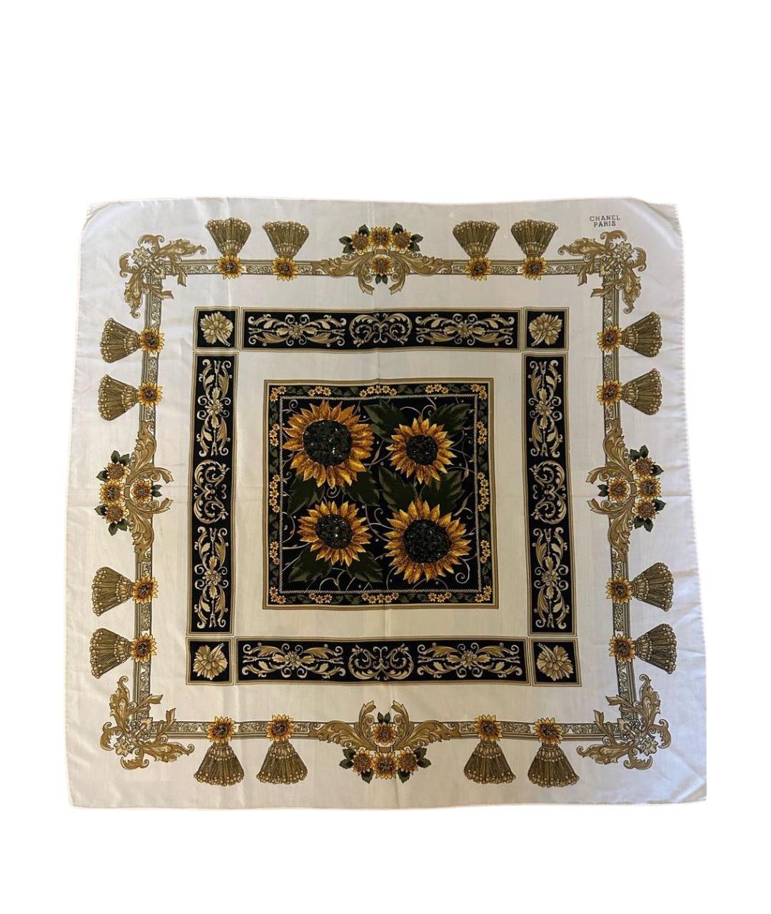 CHANEL Мульти шелковый платок, фото 1