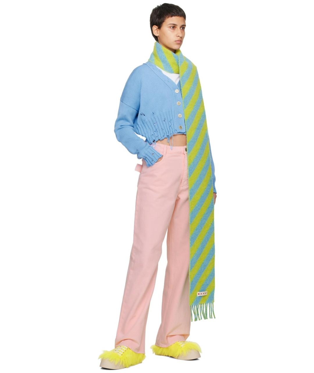 MARNI Голубой хлопковый кардиган, фото 2