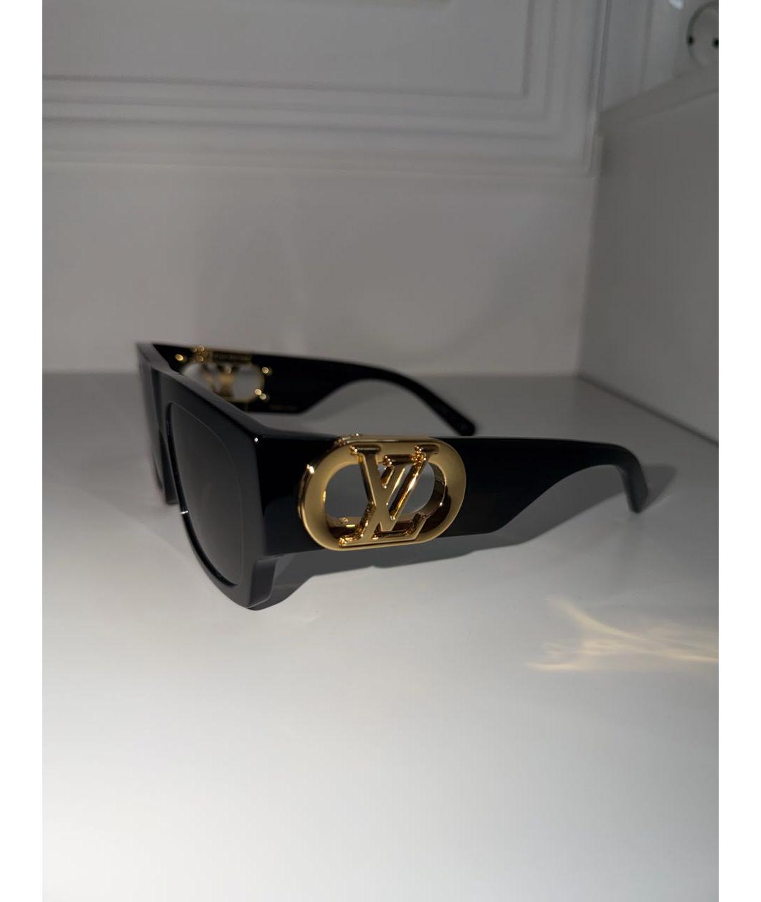 LOUIS VUITTON Черные пластиковые солнцезащитные очки, фото 3