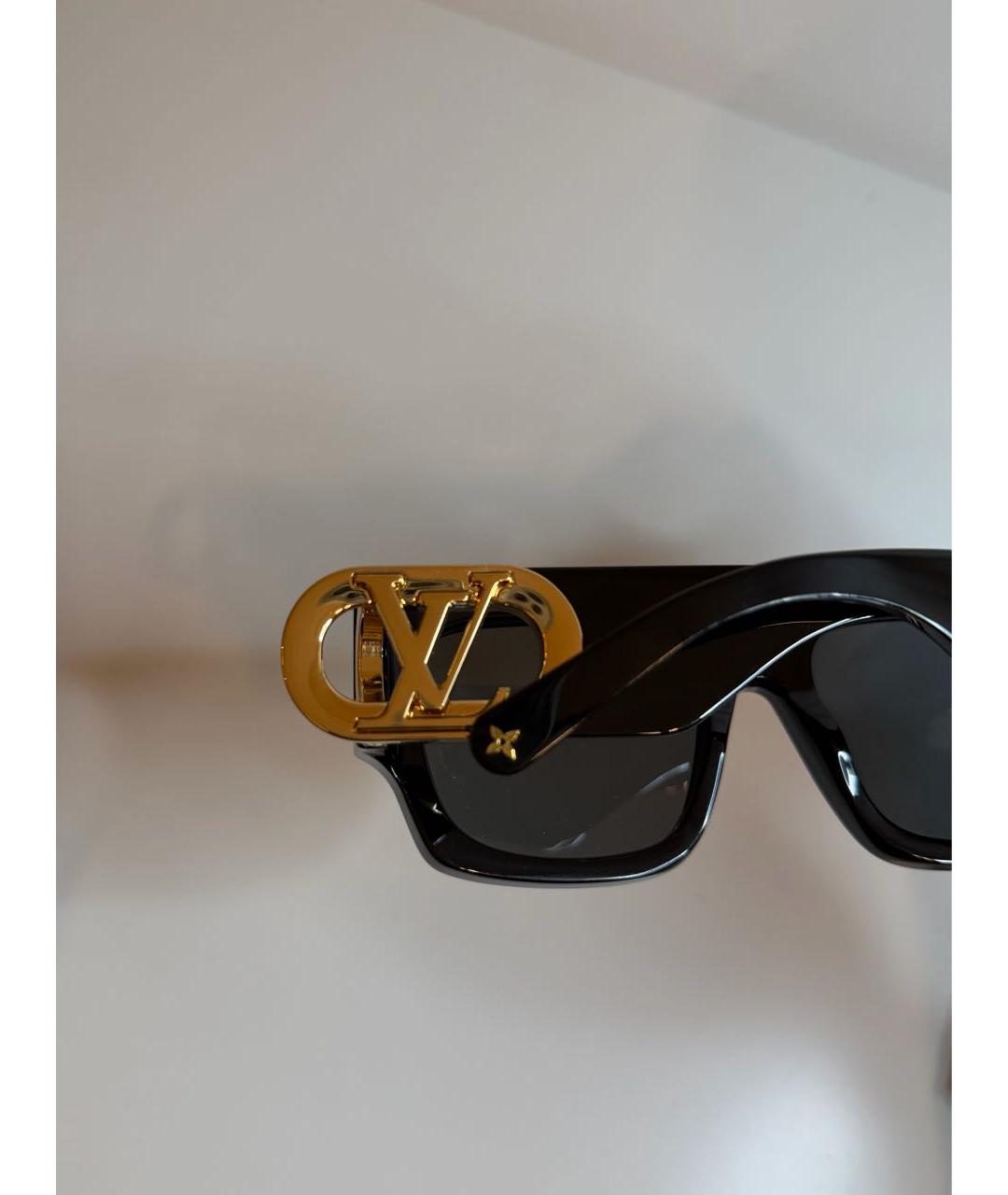 LOUIS VUITTON Черные пластиковые солнцезащитные очки, фото 8