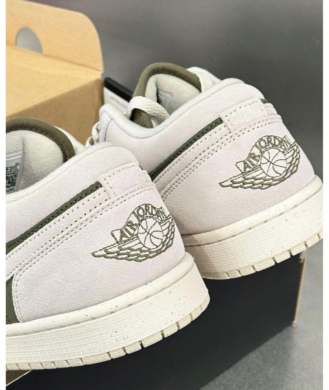 JORDAN Хаки замшевые кроссовки, фото 6