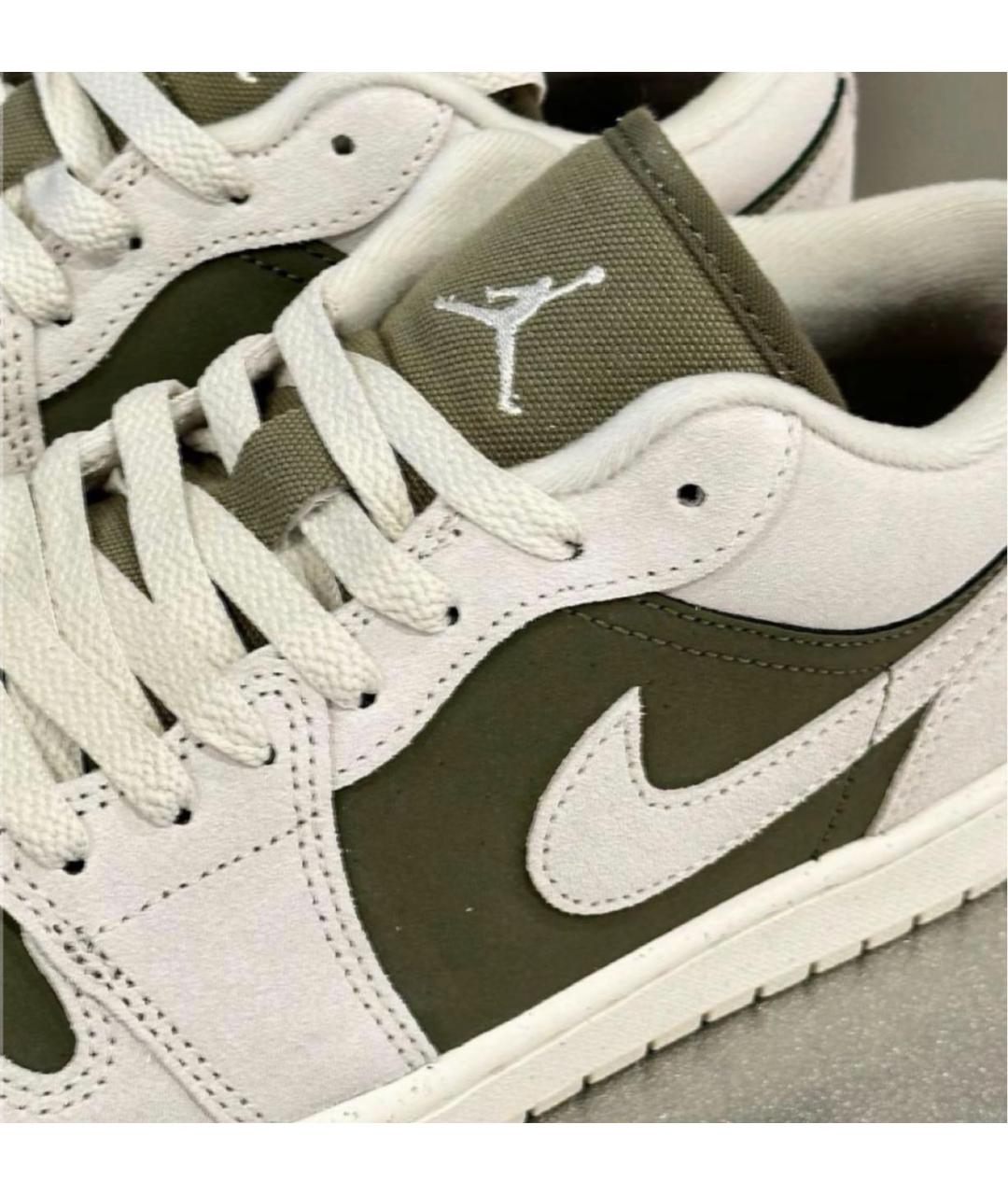 JORDAN Хаки замшевые кроссовки, фото 7