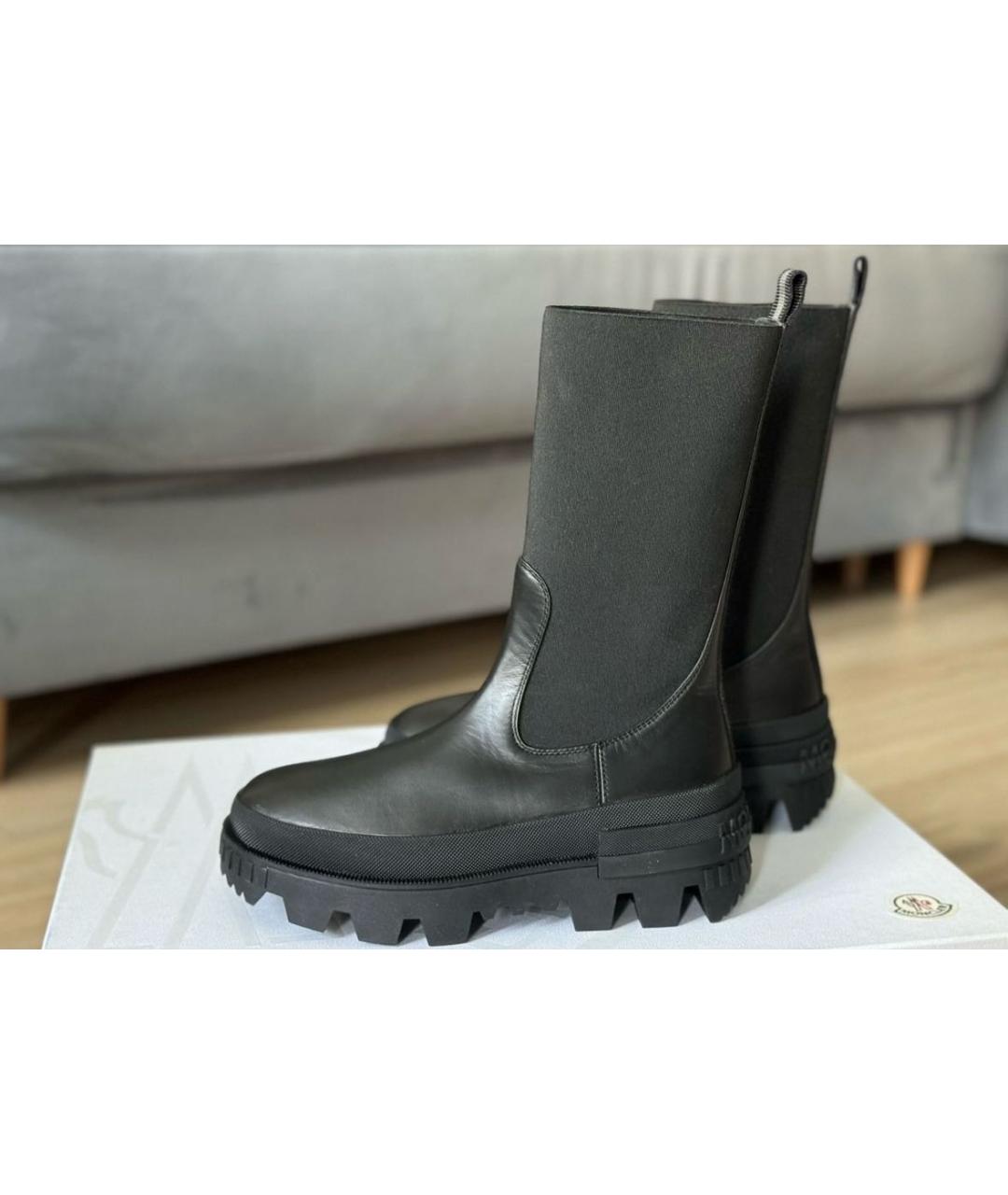 MONCLER Черные сапоги, фото 9