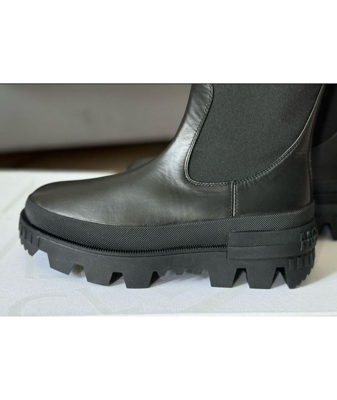 MONCLER Черные сапоги, фото 4
