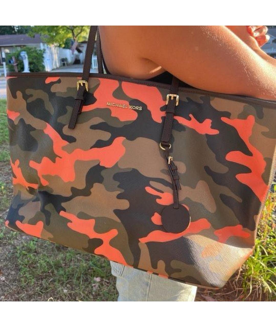 MICHAEL KORS Хаки сумка тоут, фото 7