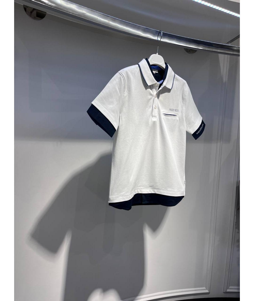 HUGO BOSS Белая хлопковая детская футболка, фото 2