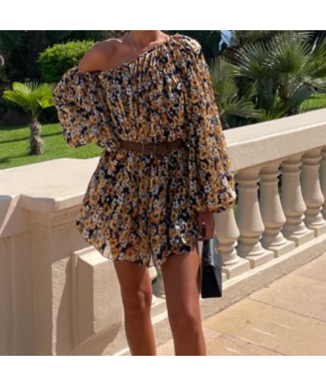 SAINT LAURENT Горчичное платье, фото 2