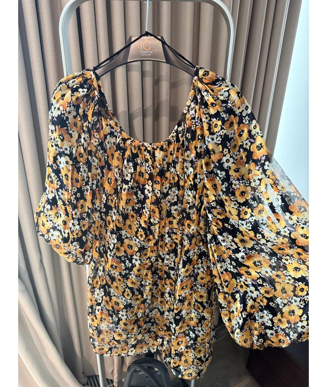 SAINT LAURENT Горчичное платье, фото 6