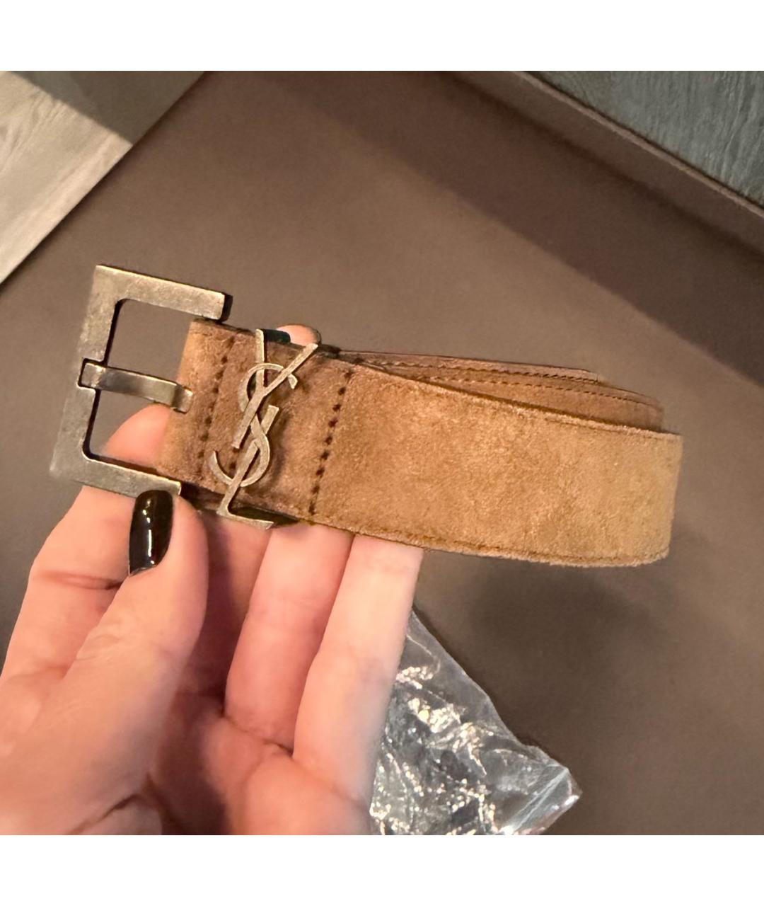 SAINT LAURENT Горчичное платье, фото 5