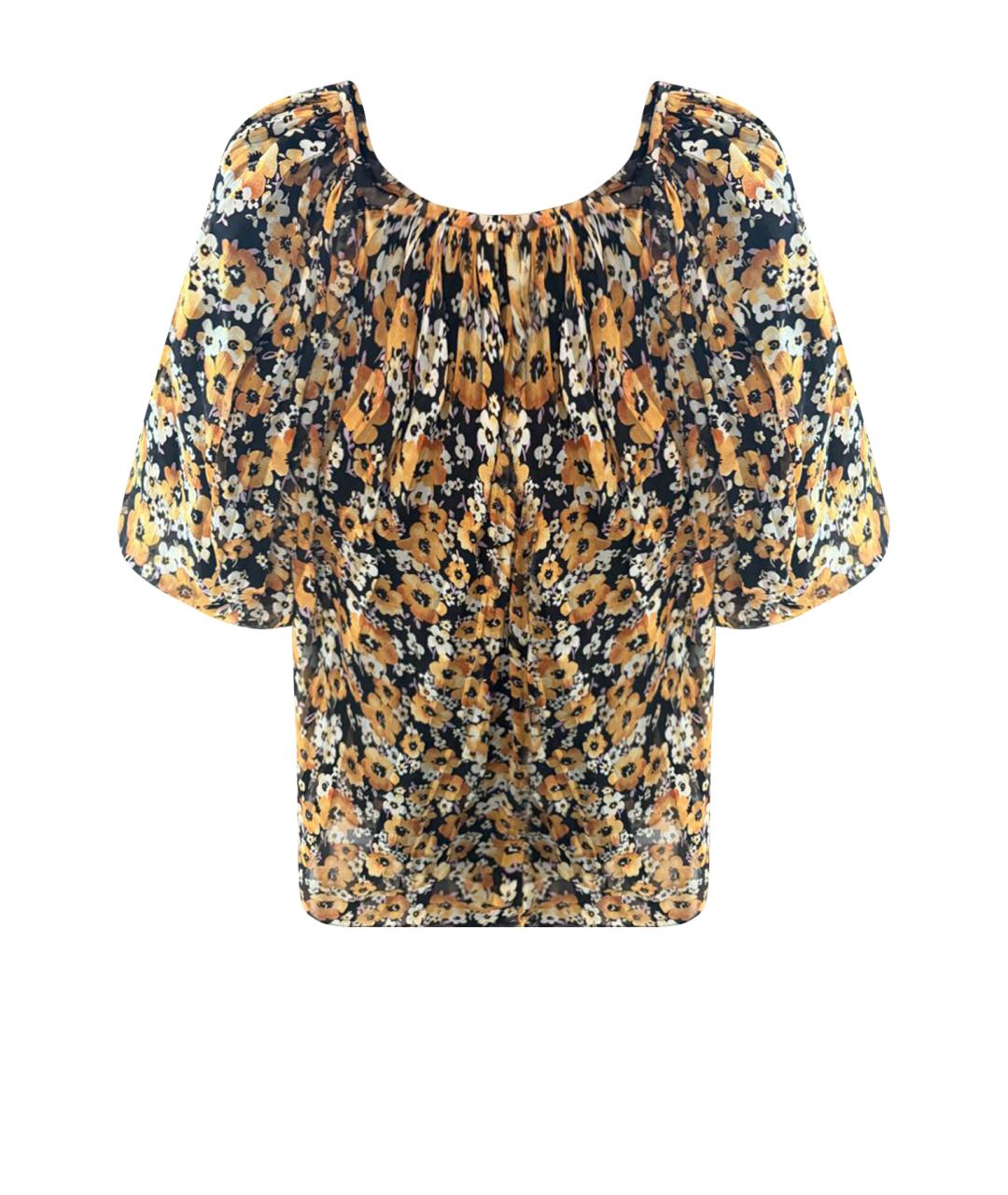 SAINT LAURENT Горчичное платье, фото 1