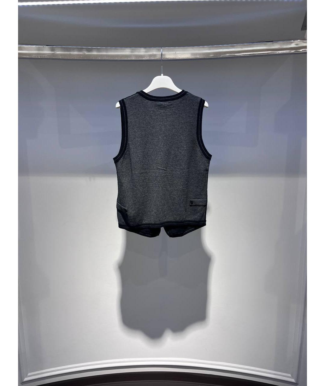 HUGO BOSS Черный шерстяной жакет / жилет, фото 3