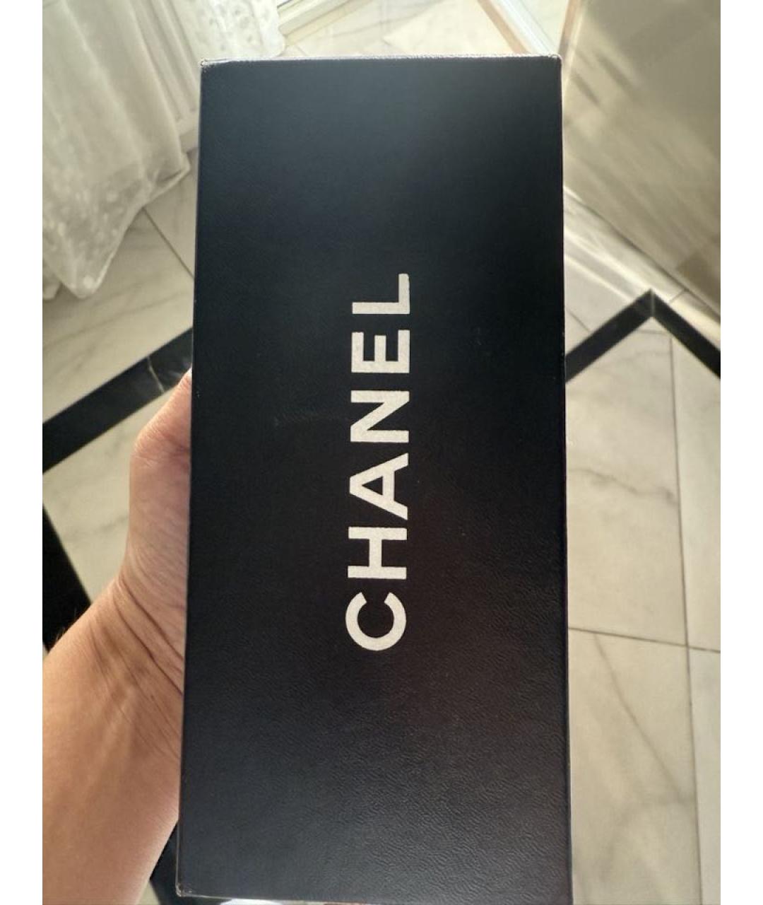 CHANEL Темно-синие металлические солнцезащитные очки, фото 6