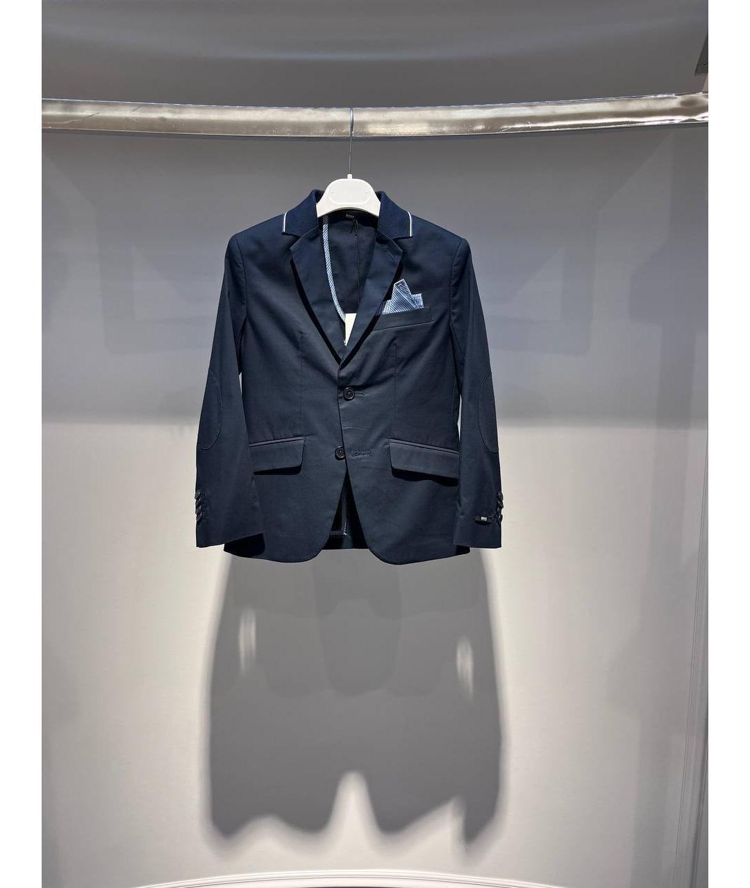 HUGO BOSS Синий хлопковый жакет / жилет, фото 4