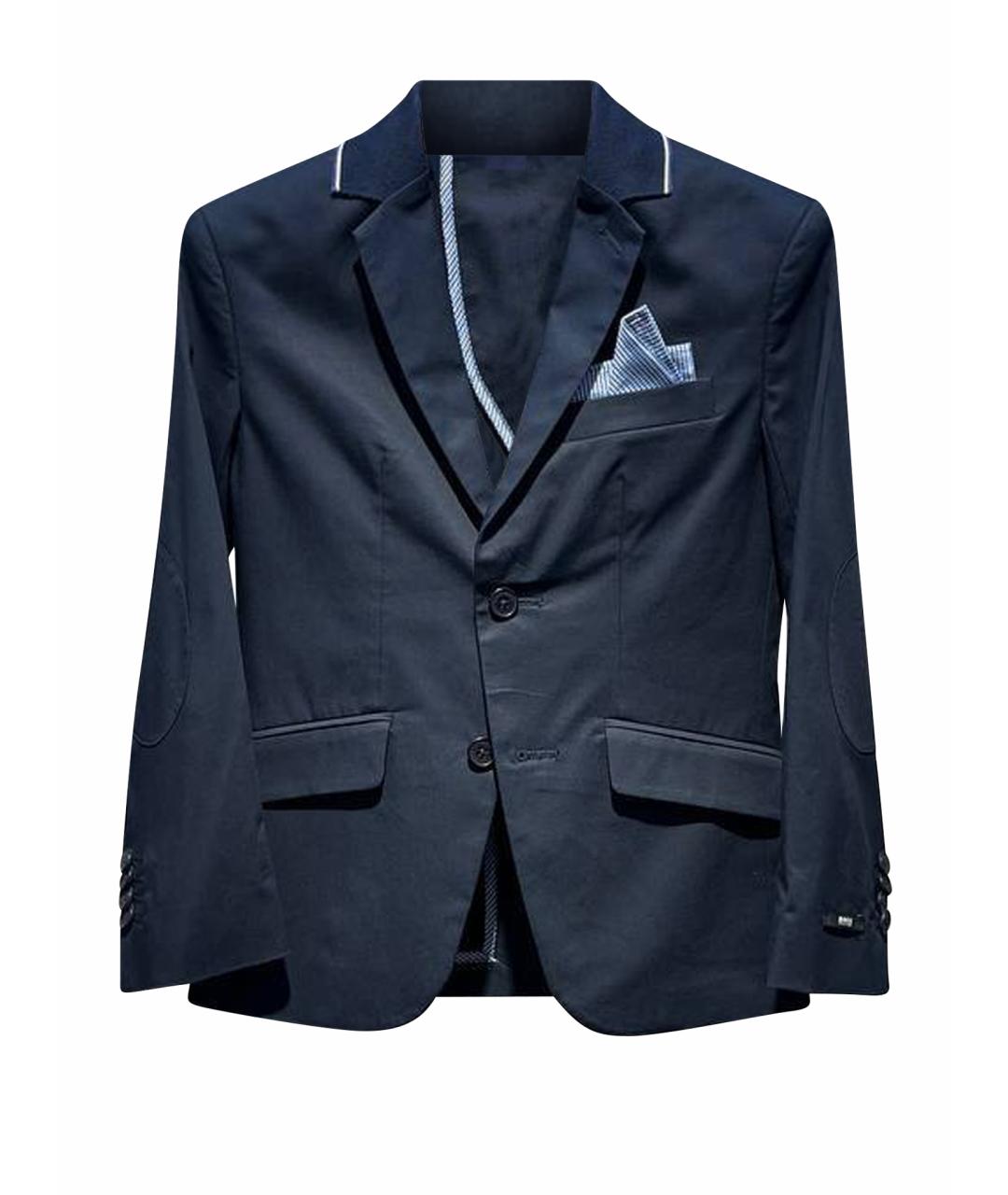 HUGO BOSS Синий хлопковый жакет / жилет, фото 1