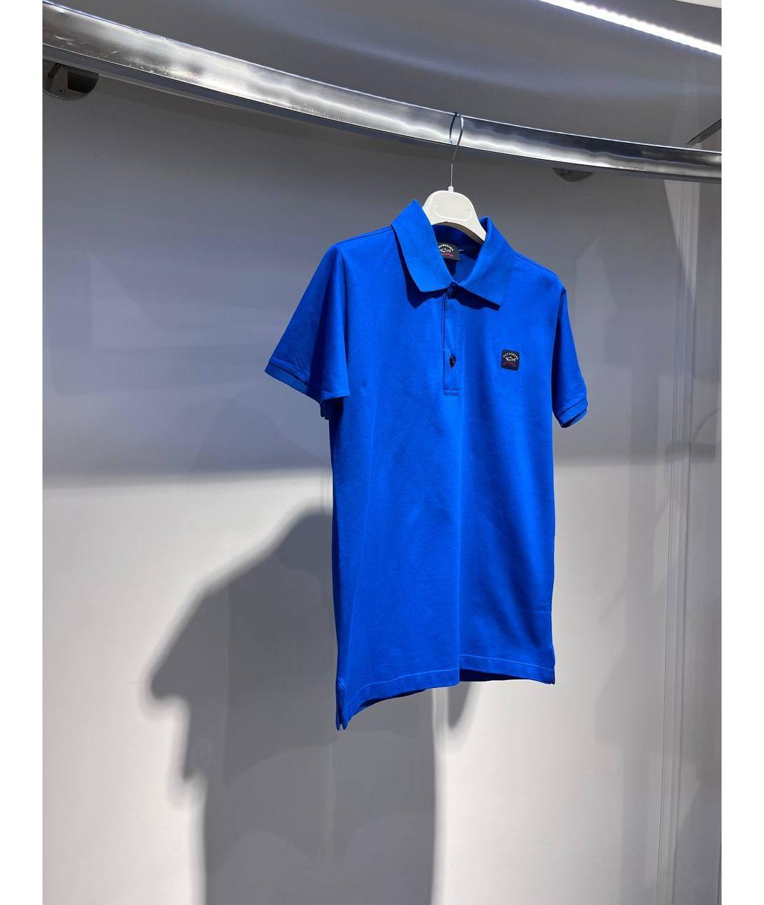 PAUL & SHARK Синяя хлопковая детская футболка, фото 2