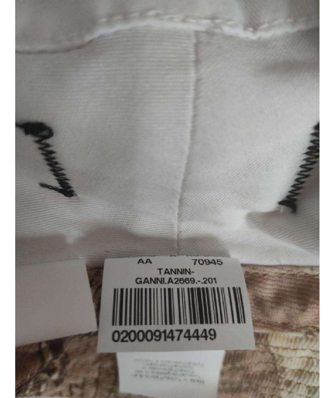 GANNI Бежевая хлопковая панама, фото 7