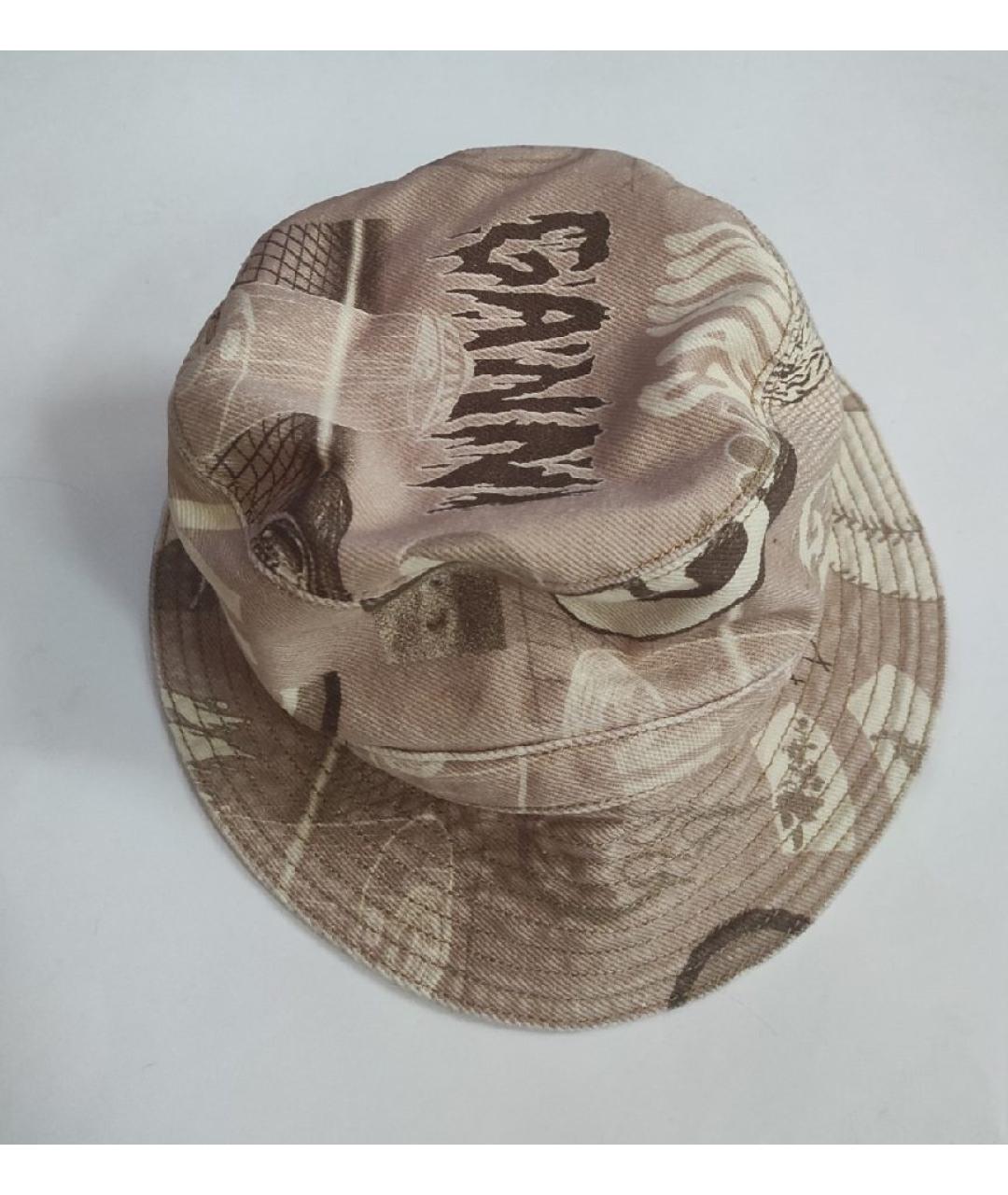GANNI Бежевая хлопковая панама, фото 9