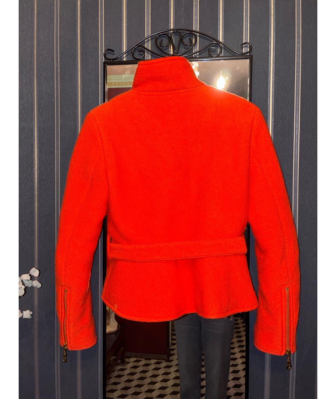 KENZO Оранжевая шерстяная куртка, фото 5
