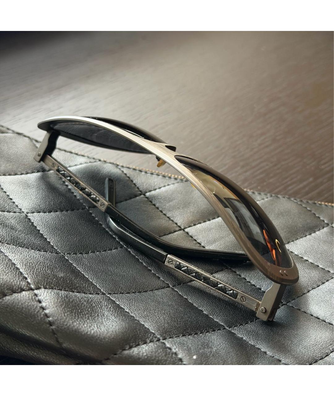 BOTTEGA VENETA Черные пластиковые солнцезащитные очки, фото 2