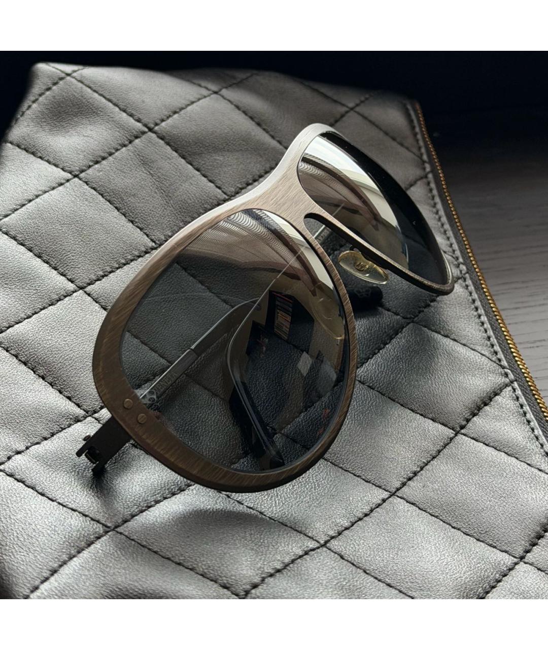 BOTTEGA VENETA Черные пластиковые солнцезащитные очки, фото 5