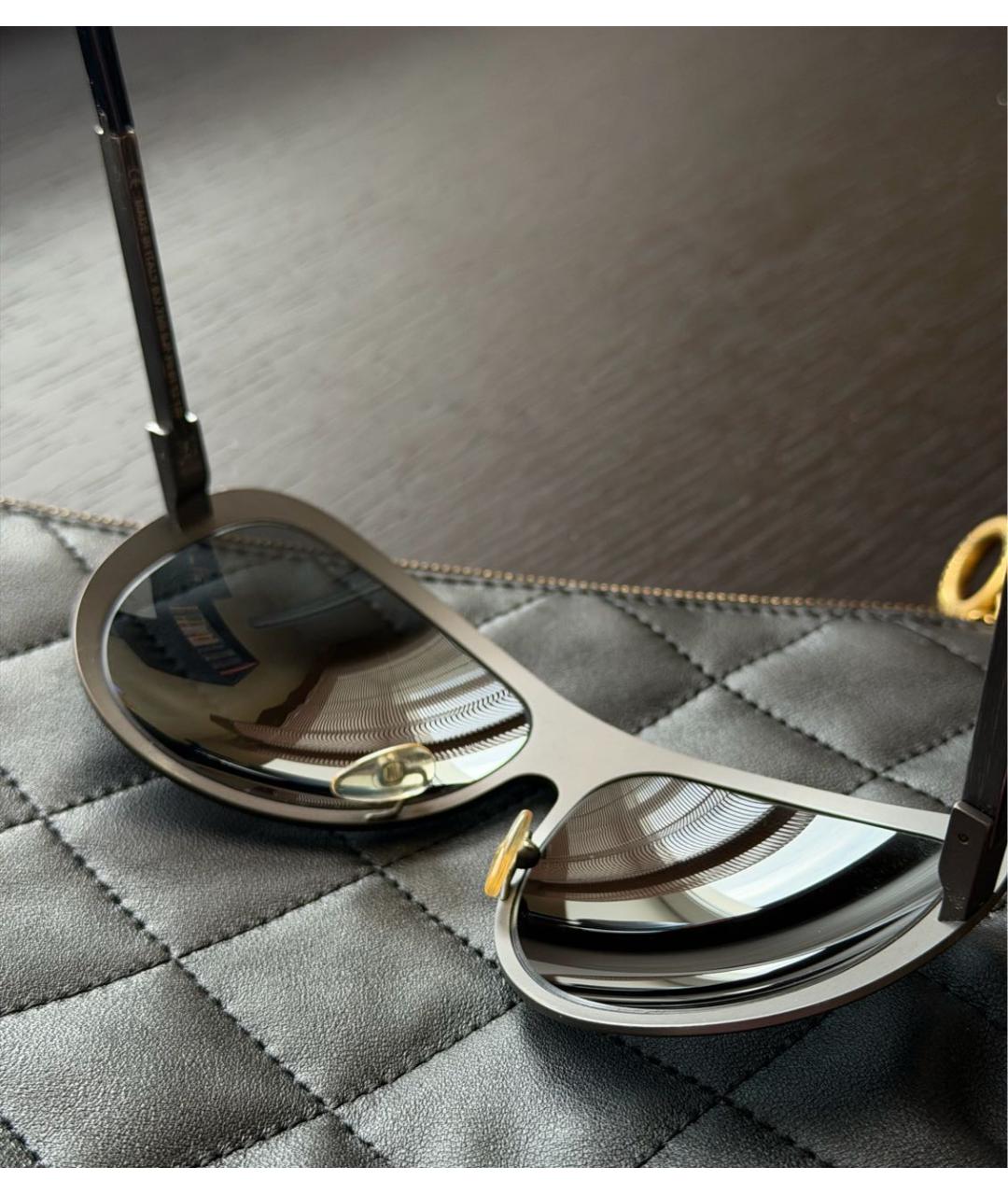 BOTTEGA VENETA Черные пластиковые солнцезащитные очки, фото 4