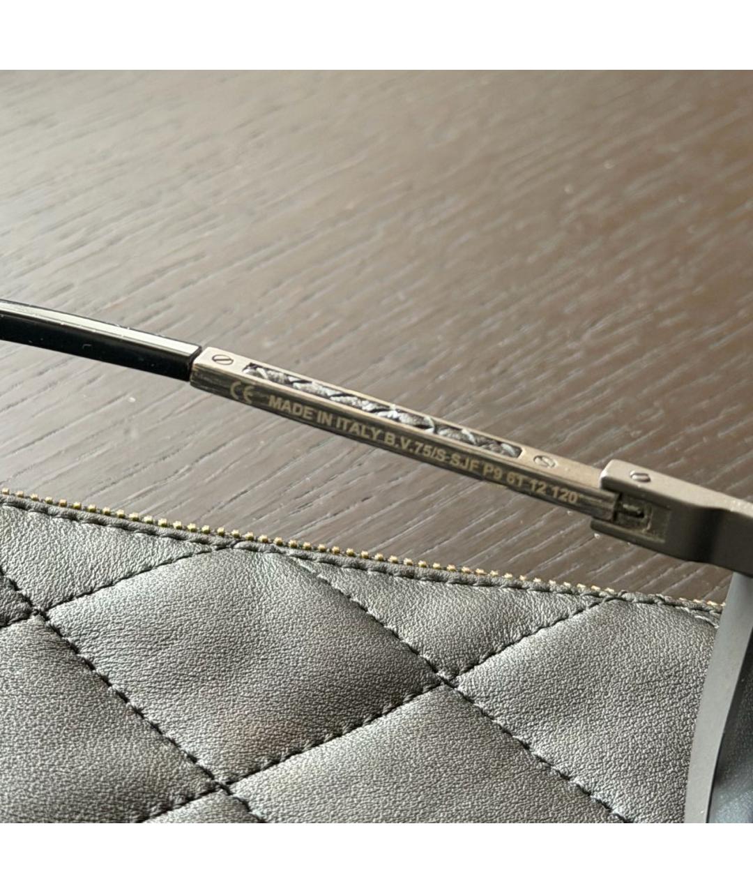 BOTTEGA VENETA Черные пластиковые солнцезащитные очки, фото 3