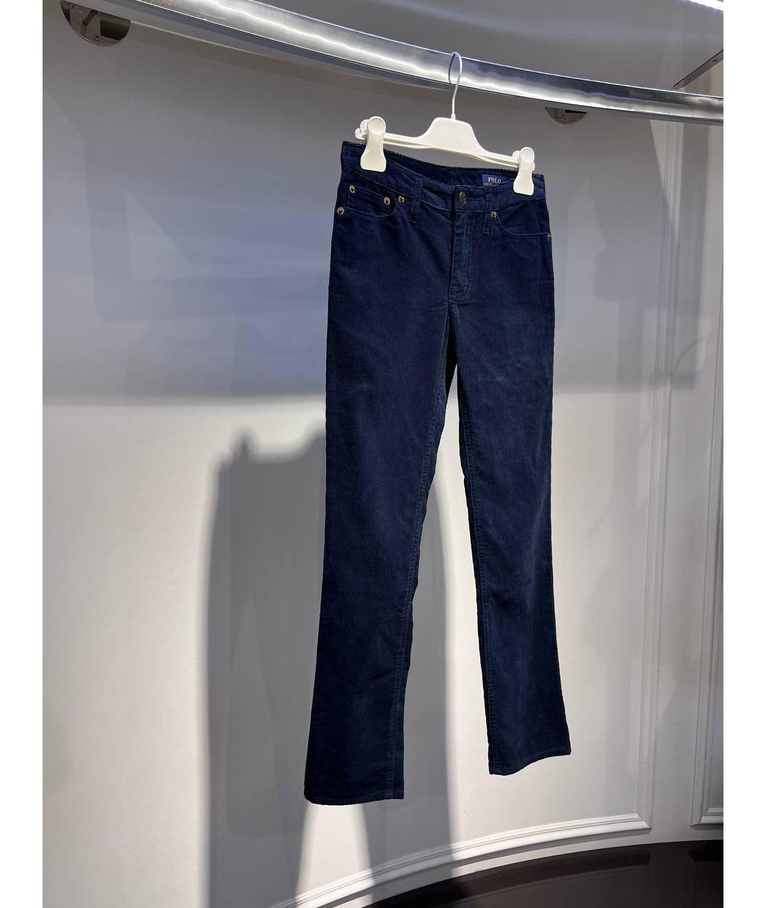 RALPH LAUREN Синие хлопковые брюки и шорты, фото 2