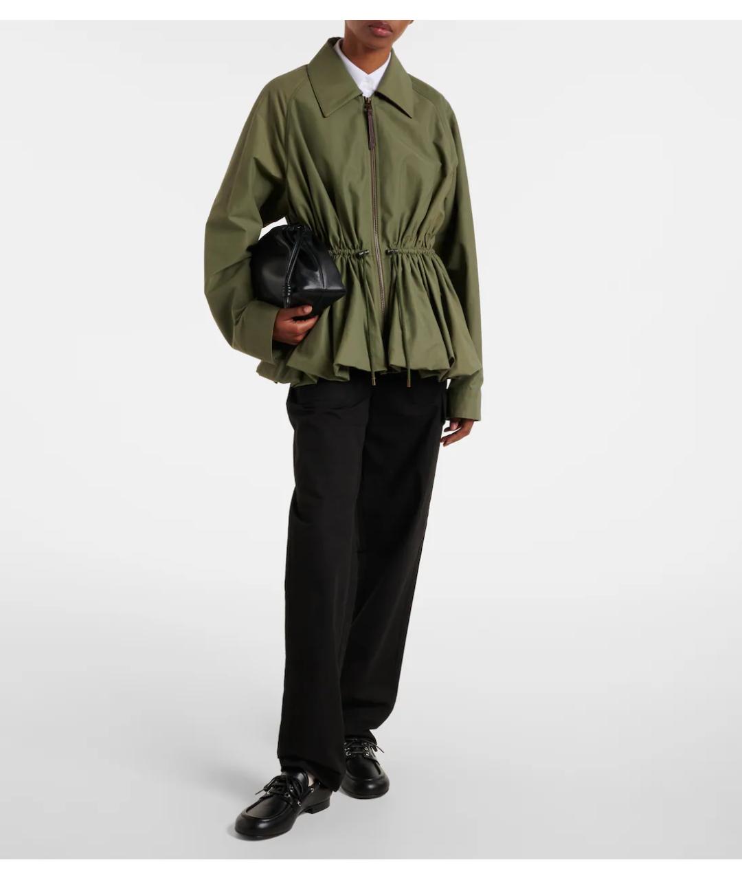 LOEWE Зеленая хлопковая куртка, фото 8