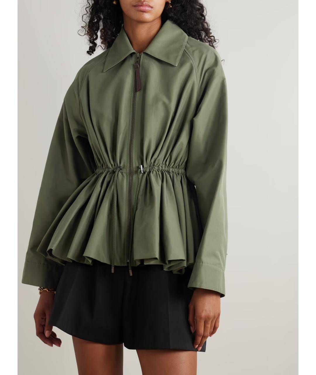 LOEWE Зеленая хлопковая куртка, фото 2