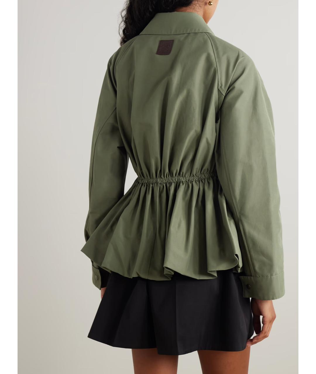 LOEWE Зеленая хлопковая куртка, фото 3